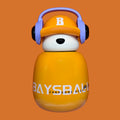 Baysball Bear Beats - Vibrant Orange